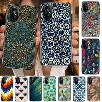 Прозрачный чехол для телефона в стиле ретро с этническими характеристиками для Huawei Honor 20 10 9 8A 7 5T X Pro Lite 5G, черный чехол Etui Hoesjes Comic Fa Honor 20lite