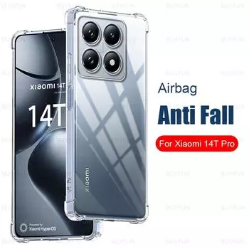 Прозрачный чехол для телефона Xiaomi 14T Pro 2024 6,67 дюйма Мягкий защитный чехол из ТПУ Mi 14 T 14Tpro Xiaomi14T Mi14T Xiami Xaomi Xiomi for Xiaomi 14T Pro чистый