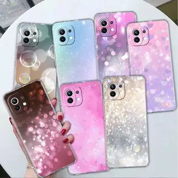 Прозрачный чехол для Xiaomi Mi Poco X3 NFC M3 Pro F3 F1 11 Lite 12 Note 10 11T 9T, прозрачный чехол для телефона, золотистый, бронзовый Redmi Note 9S