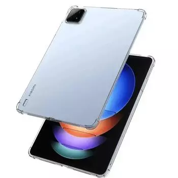 Прозрачный чехол для Xiaomi Pad 6S Pro 12.4 2024 Противоударный чехол TPU Airbag Силиконовый чехол Funda для Xiaomi Pad 6S Pro 12.4 дюймов 2024 чистый