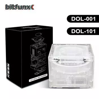 Прозрачный чехол для замены Bitfunx Gamecube NGC для игровой консоли Gamecube NGC GC