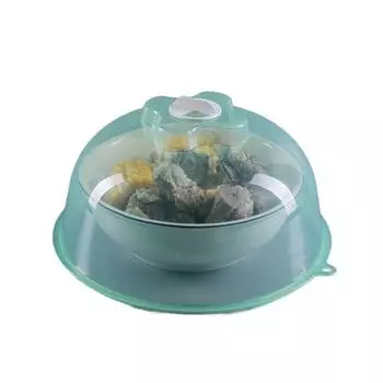 Прозрачный чехол для защиты от брызг в микроволновой печи, многоцелевой вентилируемый чехол, сохраняющий свежесть, кухонный чехол M розовый