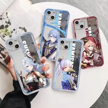 Прозрачный чехол Genshin Impact для Apple iPhone 11 14 13 12 Pro 7 8 Plus XR X XS Max 6 6S 14Pro, силиконовый чехол для телефона iPhone 14 Plus