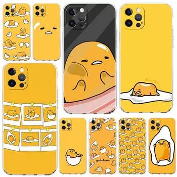 Прозрачный чехол Gudetama для Apple iPhone 14 11 13 12 Pro 7 8 Plus XR X XS Max 6 6S 14Pro, силиконовый чехол для телефона iPhone 14 Pro Max