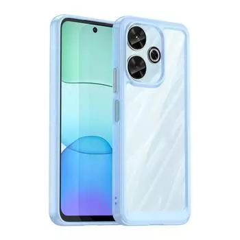 Прозрачный чехол из ПММА для Xiaomi Redmi Note 13R 13 Poco M6 Plus 4G Note13R PocoM6 Redmi13, цветной твердый чехол с мягкой окантовкой For Note 13R чёрный