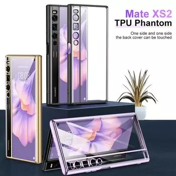Прозрачный чехол из ТПУ для Huawei Mate Xs2 Xs 2 5g, мягкий силиконовый прозрачный противоударный чехол для Huawei Mate Xs2 Funda Huawei Mate XS2 золотой