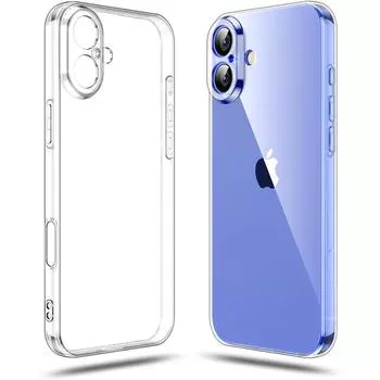 Прозрачный чехол из ТПУ для iPhone 16E 16 E Plus 15 Pro Max 14 13 Mini 12 11 X Xs Xr Se 2022 2020 Iphone16 16Pro Ultra Slim Прозрачный чехол для телефона Аксессуары For iPhone 5 5S SE чистый