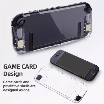 Прозрачный чехол из ТПУ для Switch 2, полупрозрачный чехол, мягкий, кристальный, нескользящий, защитный, против царапин V4S0 TPU with game card slot-1pcs