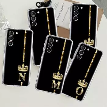 Прозрачный чехол MRPZ с розовым золотом и 26 буквами для Samsung Galaxy S22 S20 FE S21 S10 S9 Plus Note 20 Ultra 10 Lite из мягкого ТПУ-чехла для телефона Samsung S21 5G