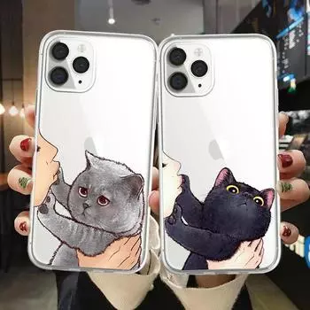 Прозрачный чехол «Не целуй мою кошку» для Iphone 11 Pro Max Phone X XR XS MAX, мягкий чехол для Iphone 7 8 Plus 12 13 Pro SE 2020 iPhone 13pro max