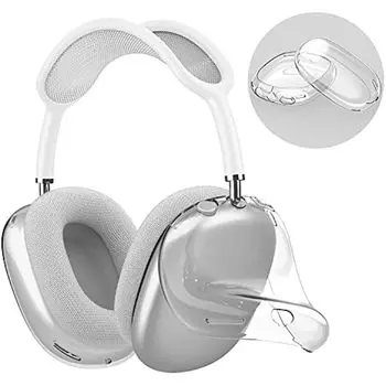 Прозрачный чехол Pretocter для наушников Air Pods Max, мягкий силиконовый чехол из ТПУ, прозрачный защитный чехол от царапин, прозрачные чехлы для наушников прозрачный