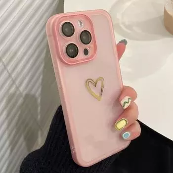 Прозрачный чехол ярких цветов с рисунком сердца любви для iPhone 14 Pro Max 11 12 13 Pro Max X XR XS Max 7 8 Plus, защитный мягкий чехол For iPhone X