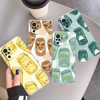 Прозрачный чехол с аниме «Покемон» для Xiaomi Redmi Note 11 Pro 10 9 9S 8 8T 7 9A 9C 9T 10 10C K40, прозрачный мягкий чехол для телефона Redmi Note 11 Pro 5G