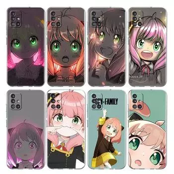 Прозрачный чехол с изображением аниме SPY X FAMILY для Samsung Galaxy A52 A12 A51 A32 A21s A71 A32 A22 A50 A70 A31 A72 5G Samsung A53 5G