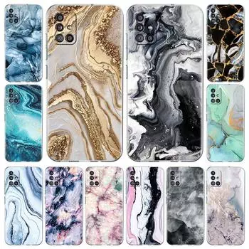 Прозрачный чехол с пейзажными чернилами и мрамором для Samsung Galaxy A51 A71 A21s A31 A12 A32 5G A21 EU A52 4G A41 A11 A22, чехол из ТПУ для телефона Samsung A70