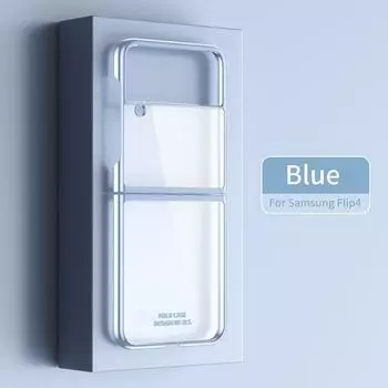 Прозрачный чехол с покрытием для мобильных телефонов Samsung Galaxy Z Flip4 без пожелтения, прозрачные складные чехлы-раскладушки для Flip4, новинка For Galaxy Z Flip4 чистый