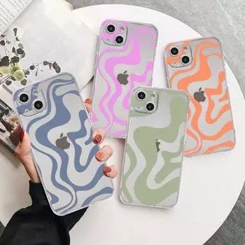 Прозрачный чехол с текстурой коровы для Apple iPhone 11 14 13 12 Pro 7 8 Plus XR X XS Max 6 6S 14Pro, силиконовый чехол для телефона iPhone 14 Plus