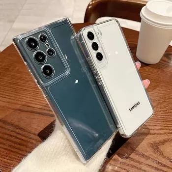 Прозрачный чехол Space Clear для Samsung Galaxy S23 Ultra S22 S21 Plus S20 FE A53 A73 A52 A13 A23 A72, чехол с кристаллом, полная защита от падения, мягкая оболочка для камеры for Galaxy A73 5G чистый