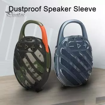 Прозрачный чехол TPU, защитный чехол для динамика, ударопрочный, устойчивый к падениям, защитный чехол для аудиосистемы JBL CLIP 5 чёрный
