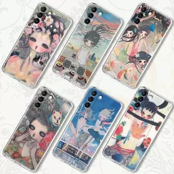 Прозрачный чехол в японском стиле с рисунком Ая Такано для Samsung Galaxy S22 S21 S20 FE S 22 Ultra S10E S9 Plus 5G Cover Coque Samsung S9