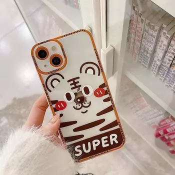 Прозрачный чехол Zhitai Cat Eye для iPhone 15Pro/14, Super Tiger 678Plus 7 Plus/8 Plus