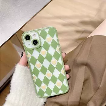 Прозрачный чехол Zhitai Chessboard для iPhone 14 Pro/iPhone 15 с дизайном Pupil Shadow и Love XR iPhone 7/8