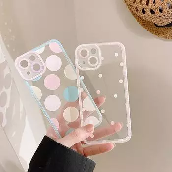 Прозрачный чехол Zhitai для iPhone 14 Pro Max Color Wave Dot, совместимый с Apple iPhone 13/6/7/8 серий iPhone 7/8