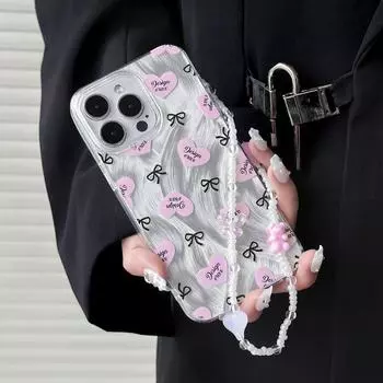 Прозрачный чехол Zhitai Feather Yarn для iPhone 16 Pro, также подходит для iPhone 12 Pro Max, 13, 14, 15. Создано для женщин. iPhone 11 PRO