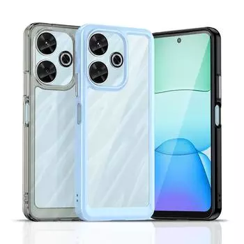 Прозрачный цветной чехол из ТПУ для Xiaomi Redmi 13 4G 13C 12 12C, защитный чехол, ультратонкий противоударный защитный чехол For Redmi 12C зелёный