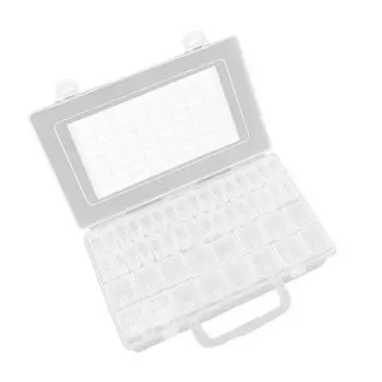 Прозрачный цветной прозрачный полипропиленовый пластиковый органайзер для бусин, коробка для хранения, легкие и практичные бусины