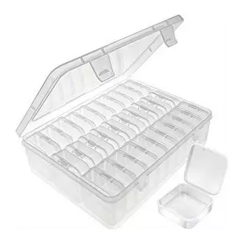 Прозрачный цветной штабелируемый и прозрачный ящик для драгоценностей, организующий мелкие предметы и безопасный для отсутствия запаха