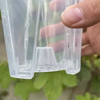 Прозрачный цветочный горшок горшок для орхидеи фаленопсис зеленое растение пластиковый горшок для рассады горшок для орхидеи садовые принадлежности с дном