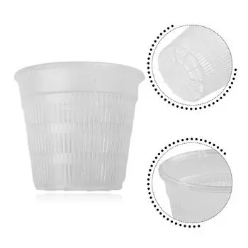 Прозрачный цветочный горшок, пластиковый горшок для посадки орхидей с контролируемыми корнями, ящик для выращивания устьиц, питомники, кашпо для домашнего сада