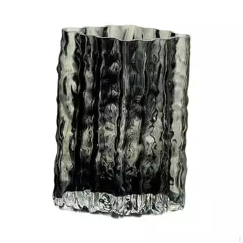 Прозрачный цветочный контейнер для гидропонных растений. Домашний декор. Gray