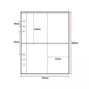 Прозрачный держатель для фотокарточек A5/A8 Альбом для коллекции карточек айдолов Хранение фотографий K-pop айдолов 02-10 Sheets