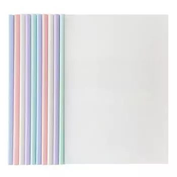 Прозрачный держатель для хранения файлов, большой емкости, набор A4, направляющая, слайдер, папка-слайдер, прозрачная, смешанных цветов, ширина 10 книг, деловая папка для встреч и офиса