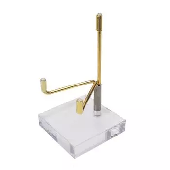 Прозрачный держатель для хрустального шара, подставка для ювелирных изделий, подставка для сферы, украшение для дома S золотой