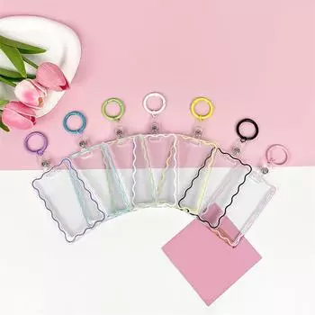 Прозрачный держатель для карт студенческая карта кампуса карта питания автобусная карта хранение защитный чехол для женщин мужчин One Size