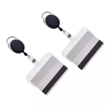 Прозрачный держатель для карточек с застежкой-пряжкой для именных карточек для студентов больницы Transparent