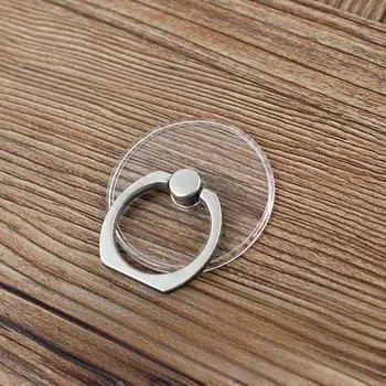 Прозрачный держатель для мобильного телефона с кольцом на палец, противоскользящий держатель для сотового телефона, многофункциональный держатель для телефона на прикроватной тумбочке