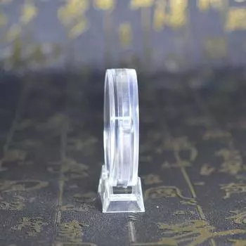 Прозрачный держатель для монет, капсульный футляр, коробка для хранения с подставкой для коллекционных медалей, коллекция монет, товары для дома 1PCS