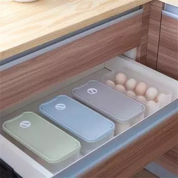Прозрачный держатель для яиц, штабелируемые сетки из полипропилена 10/20, нескользящие лотки для хранения яиц, кухонные принадлежности Single Tier baby голубой
