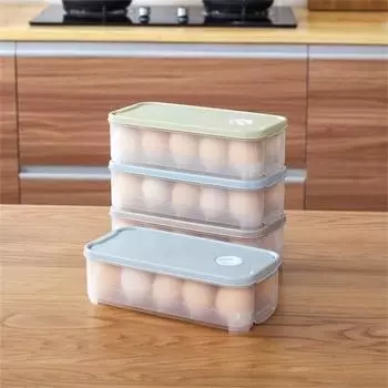 Прозрачный держатель для яиц, штабелируемые сетки из полипропилена 10/20, нескользящие лотки для хранения яиц, кухонные принадлежности Single Tier хаки