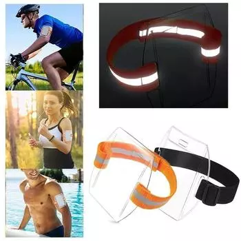 Прозрачный держатель для удостоверения личности, светоотражающий чехол для карты, нарукавная повязка, держатель для удостоверения личности для женщин Magic tape