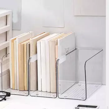 Прозрачный держатель для журналов, сортировщик файлов, органайзер для стола, настольная книга