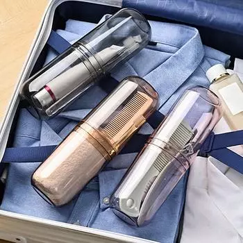 Прозрачный держатель для зубной пасты, держатель для зубных щеток, дорожный органайзер для ванной комнаты, переносной контейнер для хранения стаканов для мытья, пластиковый держатель для щеток, ополаскиватель для полости рта