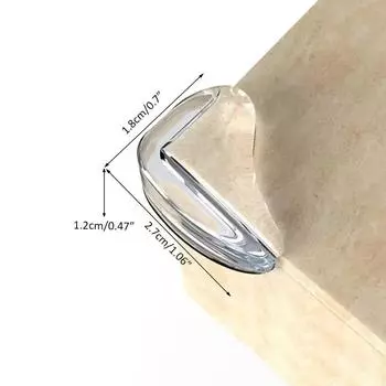 Прозрачный детский безопасный чехол для угла стола, легко устанавливается, детский противоударный чехол для угла стола, силиконовый чехол