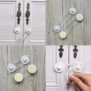 Прозрачный детский замок, блокировка двери холодильника, переносной оконный замок, защита от защемления, домашний 11.3cm