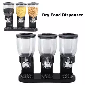 Прозрачный диспенсер для сухих продуктов питания, банка для хранения, без BPA, большой емкости, легко белый