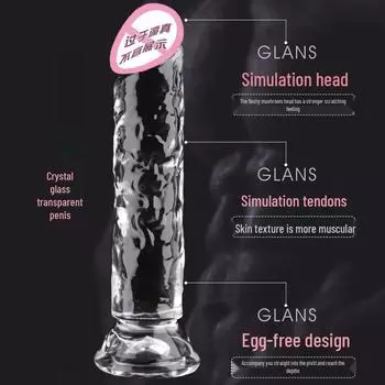 Прозрачный длинный кристальный дилдо для женщин Crystal Dildo - Glass No. 1